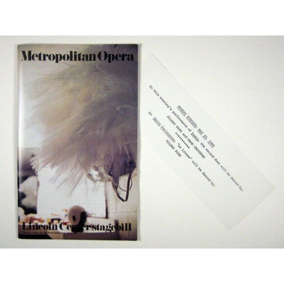 American Ballet Stagebill 1989 Lincoln Center Mark Grothman Insert NYC - Picture 9 of 11